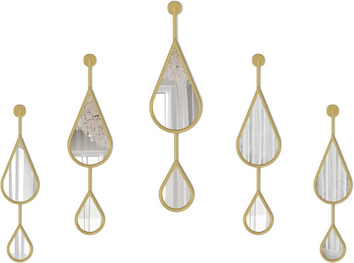 Gold tear drop - set,